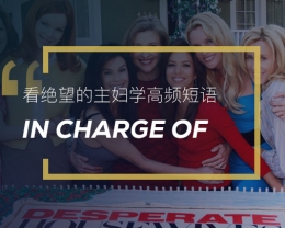 看绝望的主妇学英语高频短语：In charge of