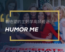 看绝望的主妇学高频短语：Humor me
