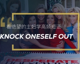 看绝望的主妇学高频短语：Knock oneself out