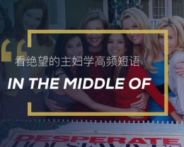 看绝望的主妇学高频短语:In the middle of