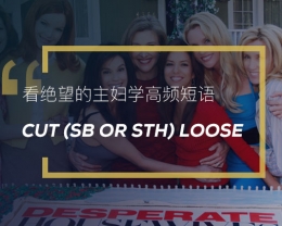看绝望的主妇学英语习语：Cut (sb or sth) loose