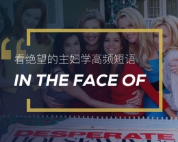 看绝望的主妇学高频短语：In the face of