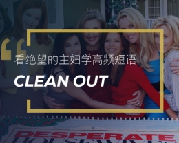 看绝望的主妇学高频短语：Clean out