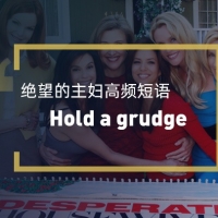 看绝望的主妇学英语高频短语：Hold a grudge