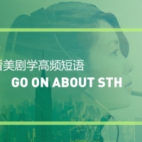 看美剧学高频短语：Go on about sth