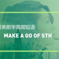 看美剧学高频短语：Make a go of sth